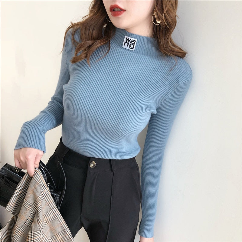 Slim Winter Sweaters Soft Femme Fashion