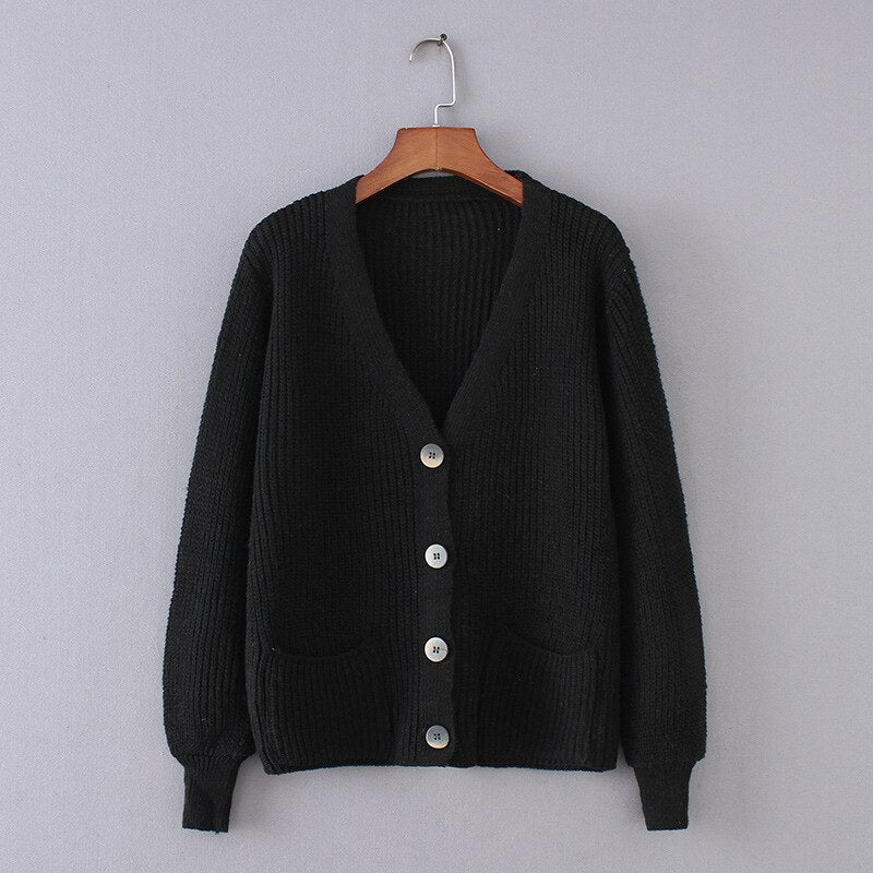 Button Clouse Cardigan Sweaters