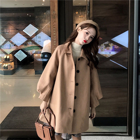 Autumn Classic Chic Casual Lapel Single-Breasted Outwear Coat