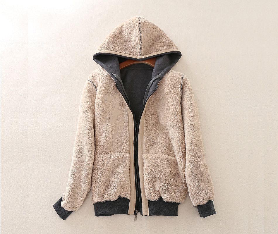 Furr Inside Warm Hooded Jackets