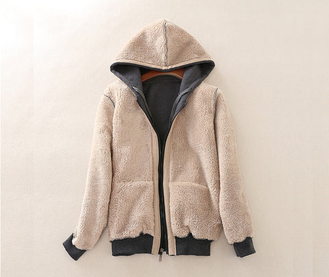 Furr Inside Warm Hooded Jackets