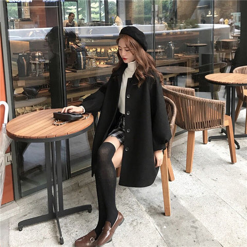 Autumn Classic Chic Casual Lapel Single-Breasted Outwear Coat