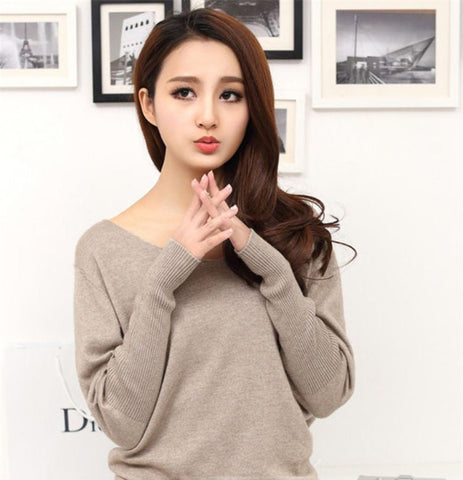 V Neck Soft Cashmere Sweaters