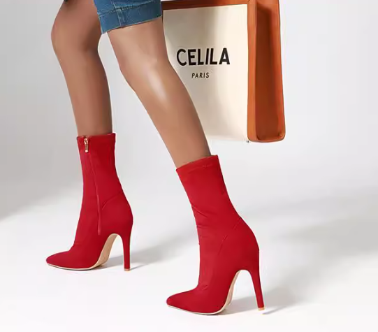 Hot Like Fire Pointed Toe Stiletto Booties