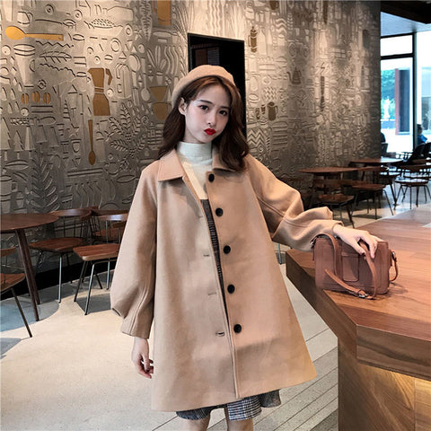 Autumn Classic Chic Casual Lapel Single-Breasted Outwear Coat