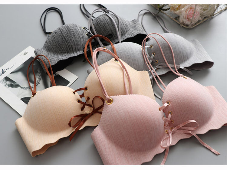 Super Push Up Bras Seamless Underwear Wire Free Female Bralette Beauty Back Lingerie Ladies Brassiere