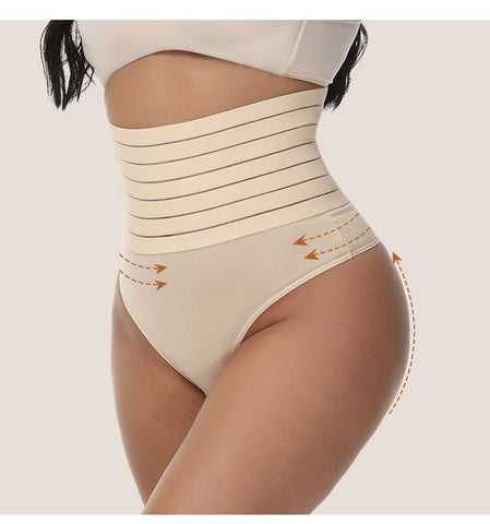 High Waist Shaping Thong Breathable Body Shaper Slimming Tummy Underwear Butt Lifter Seamless Panties Shaperwear