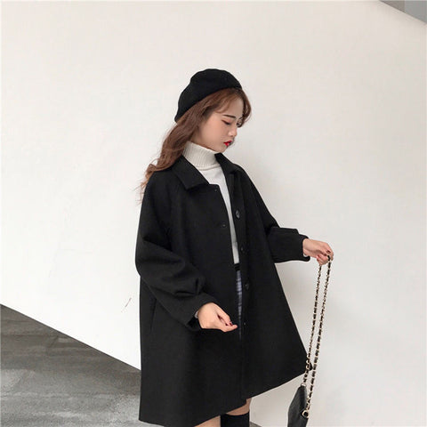 Autumn Classic Chic Casual Lapel Single-Breasted Outwear Coat