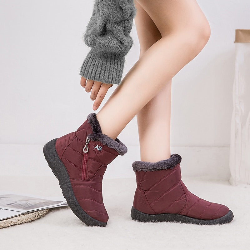 Winter Front Up Zipper Cool Boots