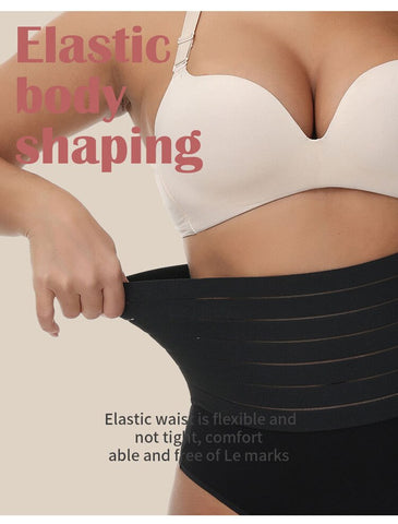 High Waist Shaping Thong Breathable Body Shaper Panties Slimming Tummy Underwear Butt Lifter Seamless Shaperwear