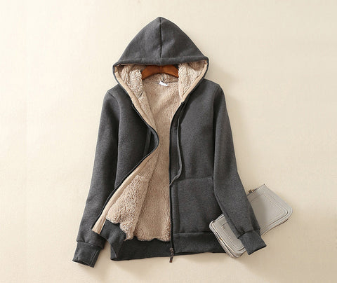 Furr Inside Warm Hooded Jackets