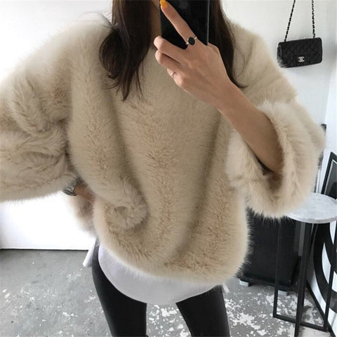 Faux Fur Warm Sweaters