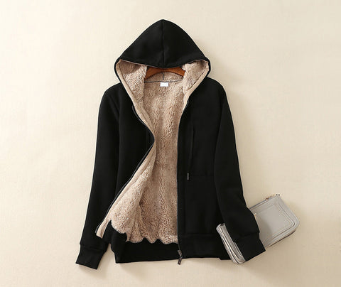 Furr Inside Warm Hooded Jackets