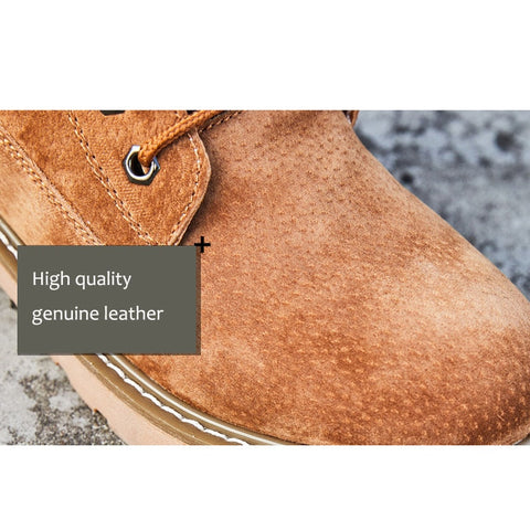 Genuine Leather Plush Warm Inside Winter Snow Boots