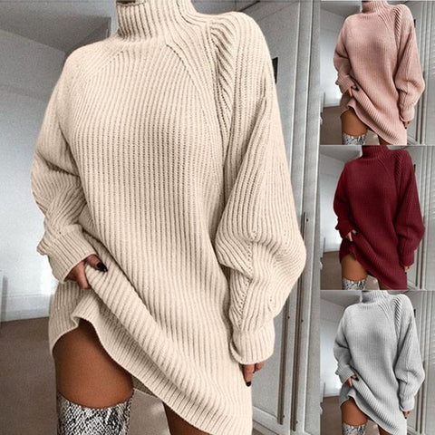 Turtleneck Long Oversized Sweaters