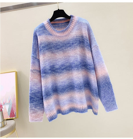 Rainbow Colorful Stripe Sweaters