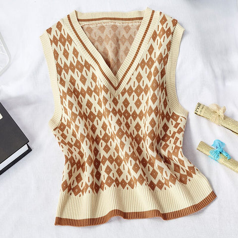 Korean Style Sleeveless Cute Vest