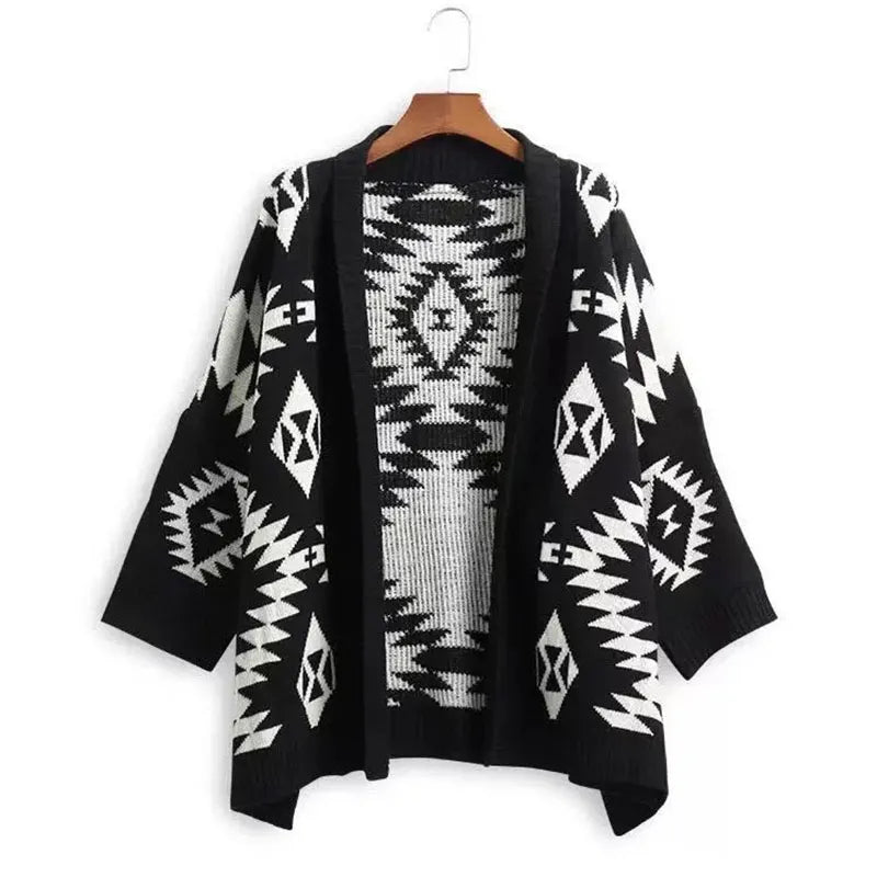 Geometric Design Cardigan