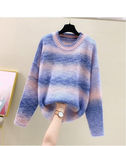 Rainbow Colorful Stripe Sweaters