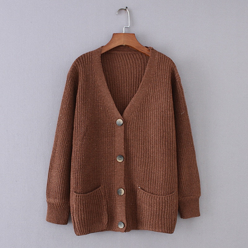 Button Clouse Cardigan Sweaters