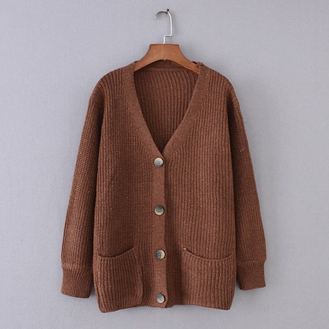 Button Clouse Cardigan Sweaters