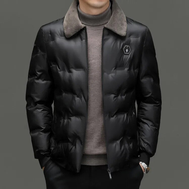 High Quality Warm Cotton Inside Zipper Coats For Men