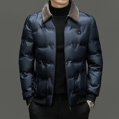 High Quality Warm Cotton Inside Zipper Coats For Men