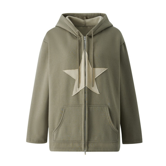 Big Star Sky Shine Cool Hooded Winter Hoodies