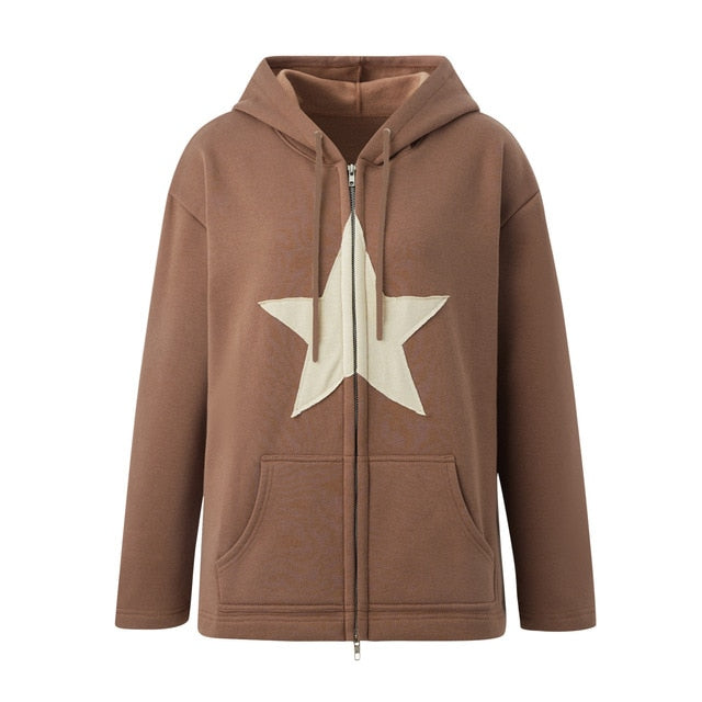 Big Star Sky Shine Cool Hooded Winter Hoodies