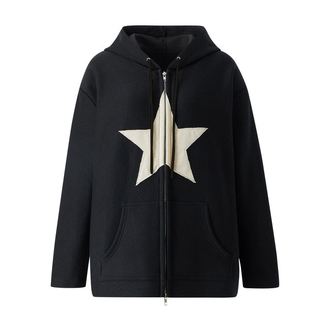 Big Star Sky Shine Cool Hooded Winter Hoodies