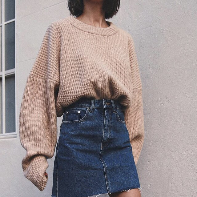 Season Arrivals Loose Style Knitted Sweaters