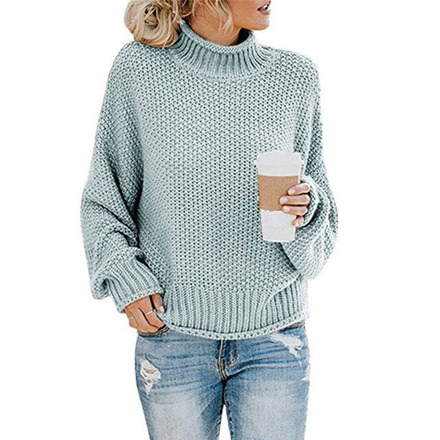 Elegante Basic Dicke Pullover