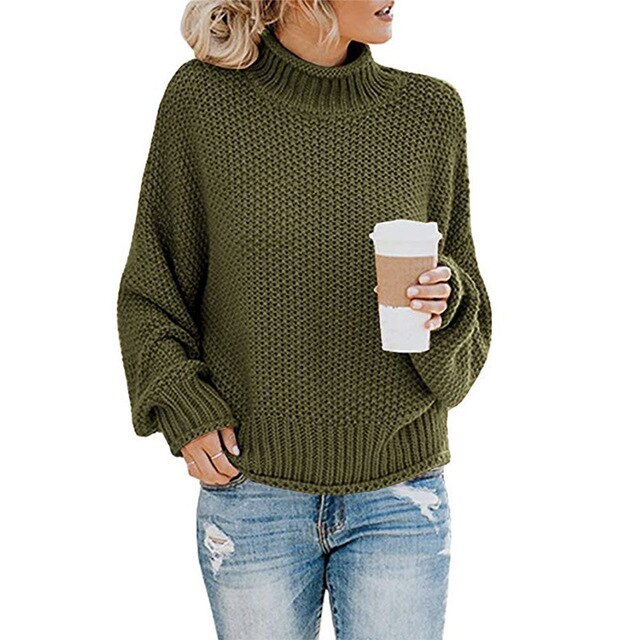 Elegante Basic Dicke Pullover