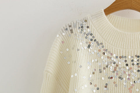 Too Cool Sequin Knit Sweater