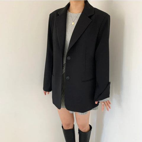 Office Lady Style Single Breasted Blazer Jacket