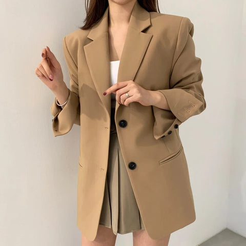 Office Lady Style Single Breasted Blazer Jacket