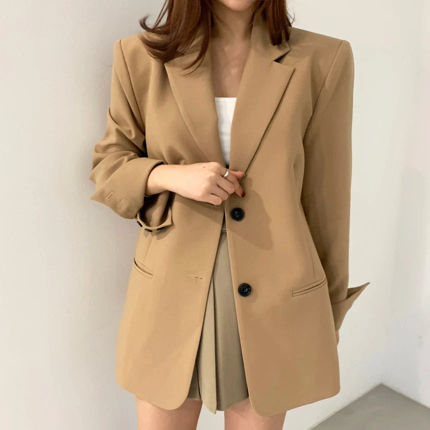 Office Lady Style Single Breasted Blazer Jacket