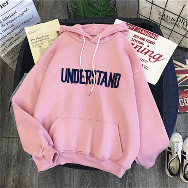 Understand Print Regular Soft Winter Hoodies