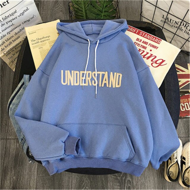 Understand Print Normale weiche Winter-Hoodies