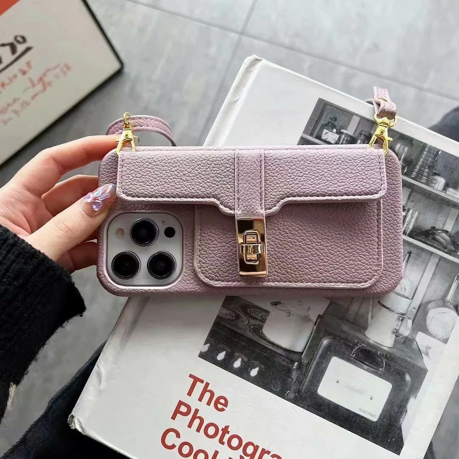 Luxury Shoulder Crossbody Bag Wallet Box Suitable For Iphone 11 12 13 14 Series Leather Strap Shockproof Phone Case