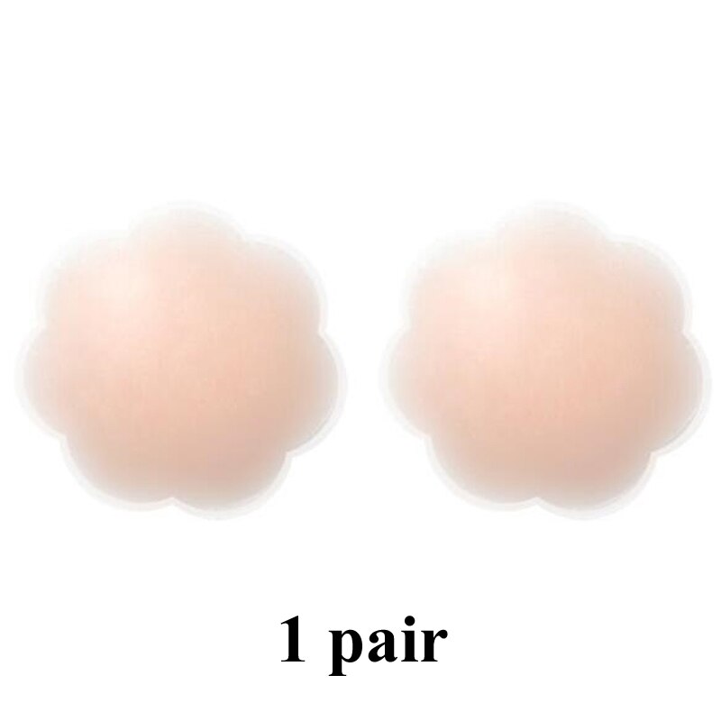 Chest Paste Reusable Silicone Breast Petals Bra Flower Invisible Nipple Stickers Prevent Dew Point Chest Accessories