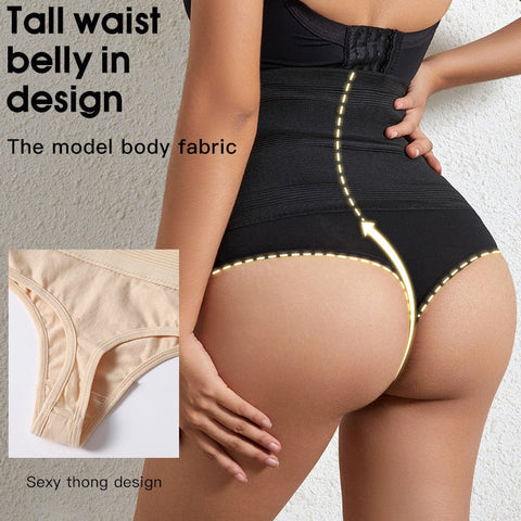 High Waist Shaping Panties Breathable Body Shaper Slimming Tummy Underwear Butt Lifter Seamless Plus Size Shaperwea