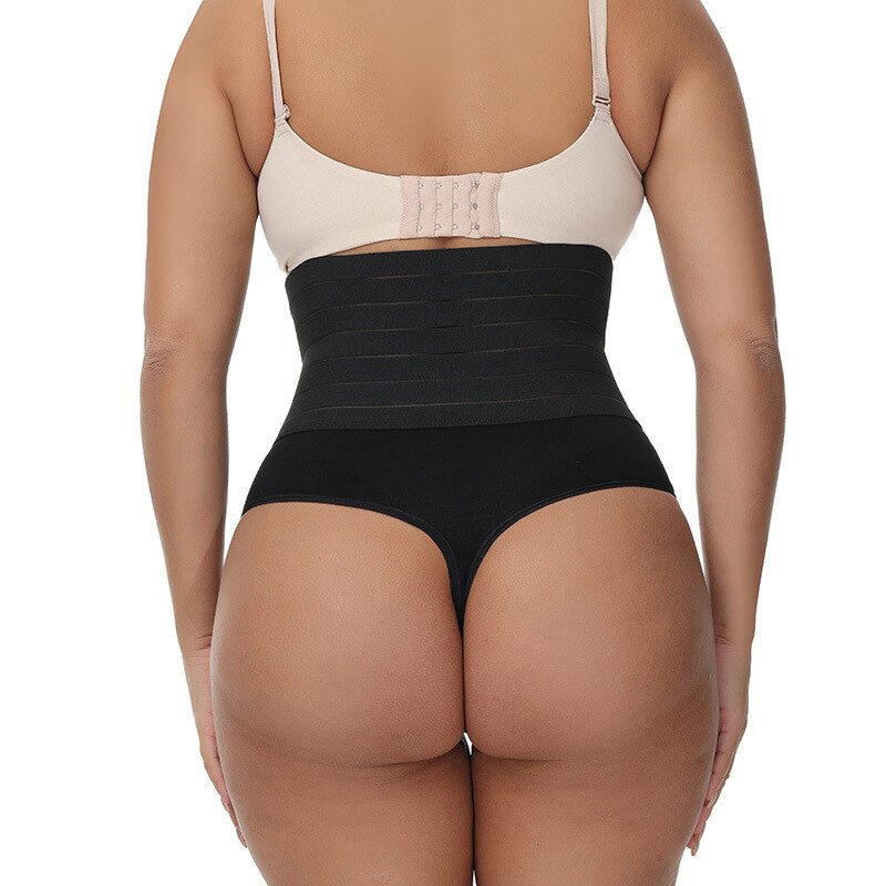 High Waist Shaping Thong Breathable Body Shaper Panties Slimming Tummy Underwear Butt Lifter Seamless Shaperwear