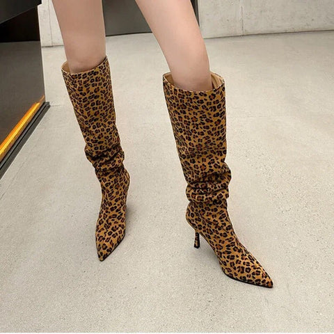 Designer Style Fashionable Over the Knee High Heel Boots