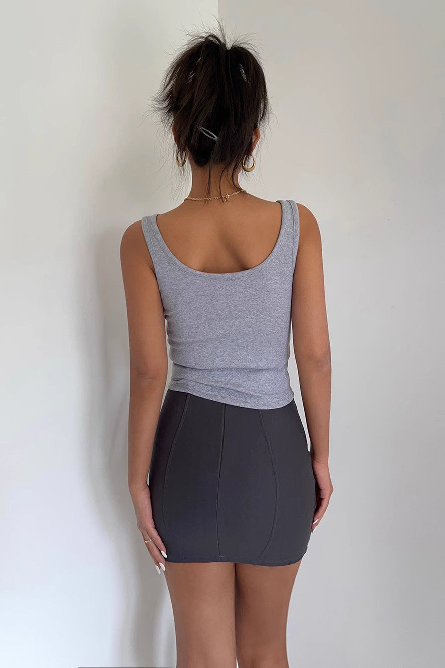 Sexy Fitted A-Line Solid Skirt