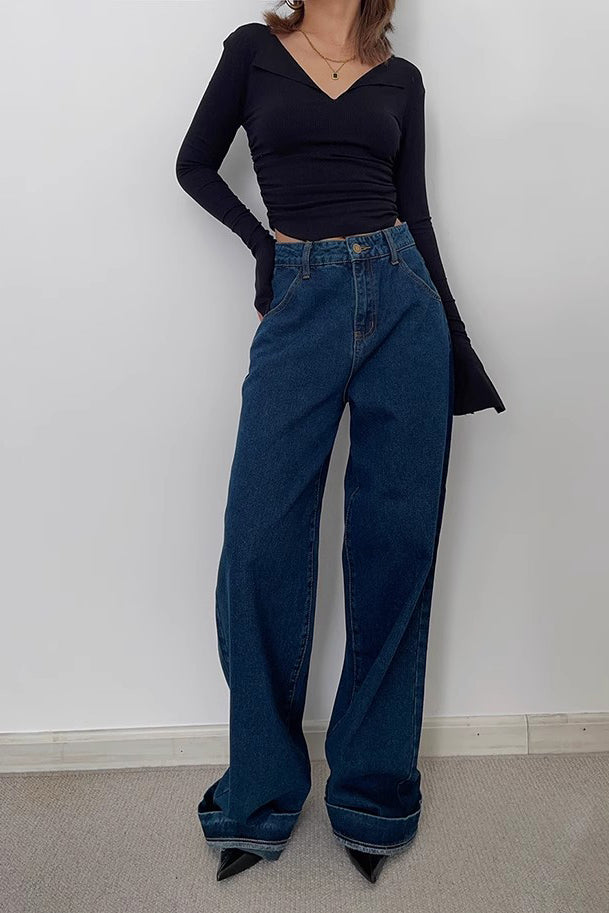 Nature High Waist Wide Leg Jeans