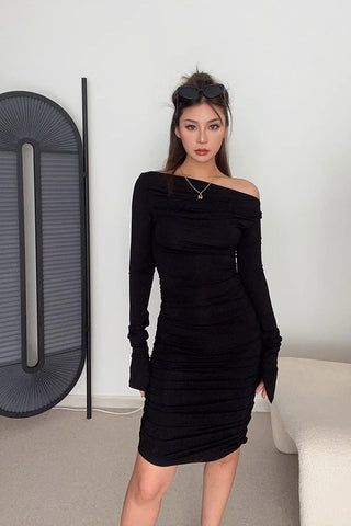 Sexy Pleated Party Club Bodycon Dress