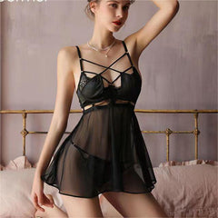 Strappy Chest Cami Lingerie Set