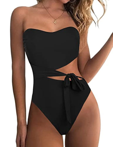 Sungazer One Shoulder One Piece - Black