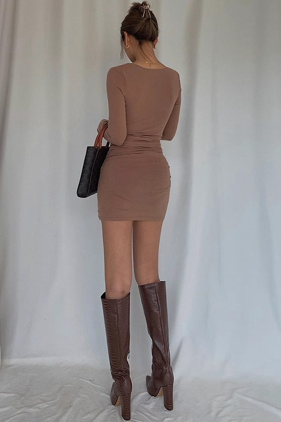 Sexy Ruched Party Club Bodycon Dress